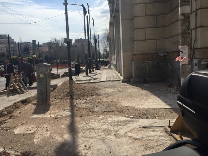 Ξεκίνησαν τα έργα στην Εθνικής Αντιστάσεως