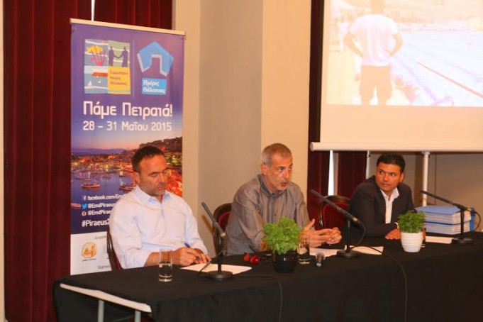 Γ.Μώραλης — Π.Κόκκαλης απαντούν σε ερωτήσεις δημοσιογράφων για τον Πειραιά