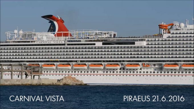 Carnival Vista : Αναχωρώντας απο το λιμάνι του Πειραιά