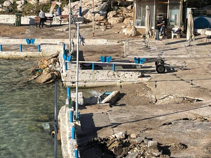 Όρμος Αφροδίτης : Ζημιές άφησε η κακοκαιρια του Σαββάτου