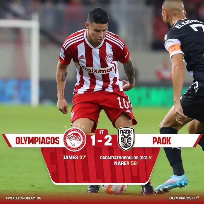 Ολυμπιακός 1-2 ΠΑΟΚ
