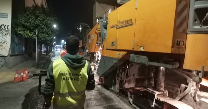 Ασφαλτοστρώσεις στην περιοχή του Αγίου Διονυσίου απο την Περιφέρεια Αττικής