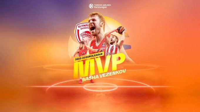 Ολυμπιακός : Ο Σάσα Βεζένκοφ αναδείχτηκε MVP της σεζόν στη Euroleague