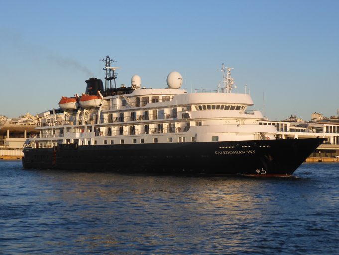 Το μικρο κρουαζιεροπλοιο Caledonian Sky