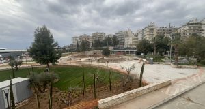 Τα έργα στην Πλατεία Παπανικολή στη Μαρίνα Ζέας