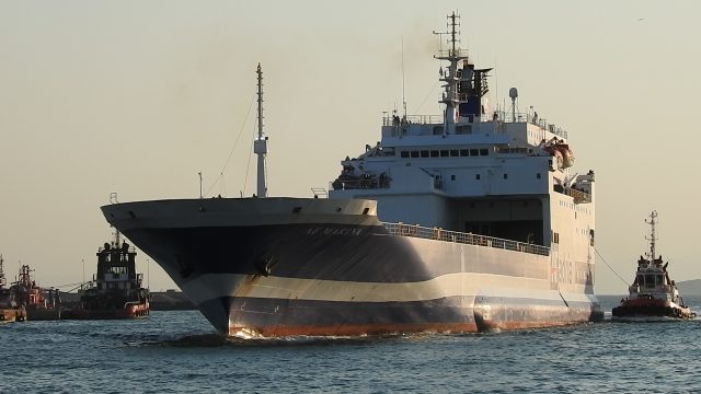 AF MARINA ENTERING PIRAEUS PORT